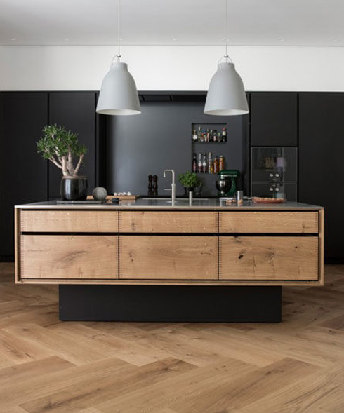 herringbone wood trend