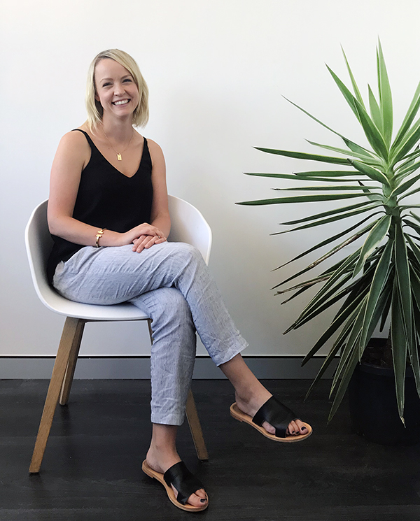 Emma Hodges of Sydney based concrete furniture business Slabs by design