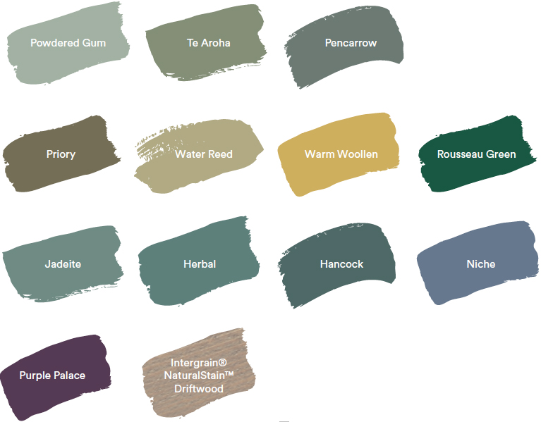 Dulux Colour Forecast 2020. Global colour trends - Cultivate palette