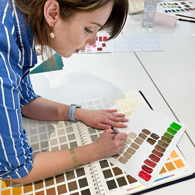 By exploring colour theory, psychology and specification, our students build foundational skills they carry from their studies into their professional careers
